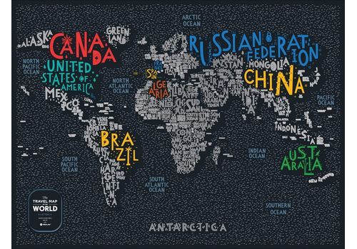 зображення 15 - Скретч-карта 1DEA.me "Travel map Letters world" eng (80*60cм