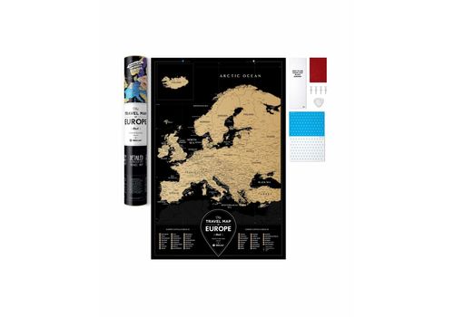 зображення 10 - Скретч-карта 1DEA.me "Travel map Black Europe" ukr (40*60см)