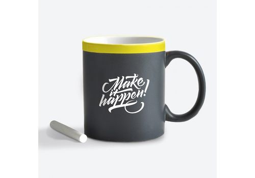 фото 1 - Чашка Gifty "Make it happen" yellow