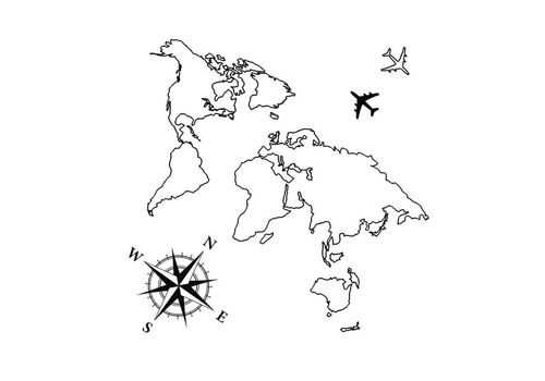 зображення 1 - Тату тимчасове Arley Sign "Мапа світу"