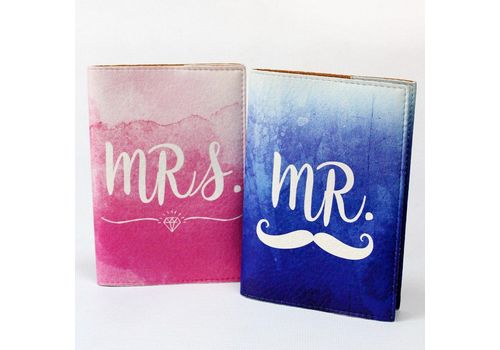фото 1 - Набор обложек на паспорт "Mr&Mrs" 13,5 х 9,5 см Just cover
