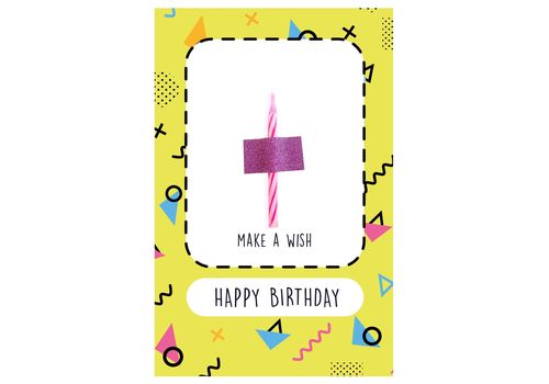зображення 1 - Листівка Papadesign "Make a wish Happy Birthday" 10x15