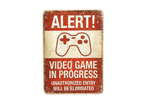 зображення 1 - Постер Wood Posters "Alert video game" 200х285х8 мм