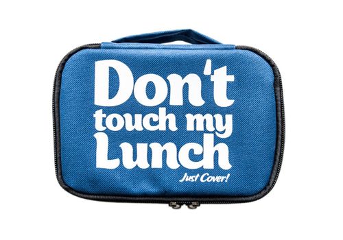 фото 2 - Ланч-бэг Just cover "Don't touch my lunch" синий 195 х 125 х 125 мм