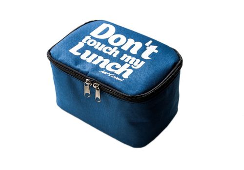 зображення 1 - Ланч-бэг Just cover "Don't touch my lunch" синій 195 х 125 х 125 мм