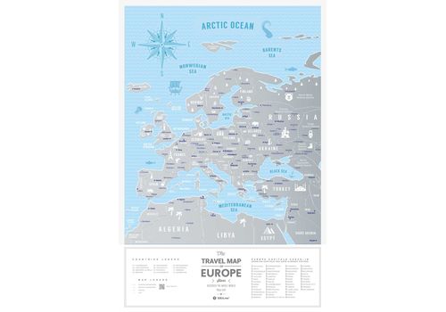 зображення 1 - Скретч карта світу  1DEA.me "Travel Map Silver Europe"
