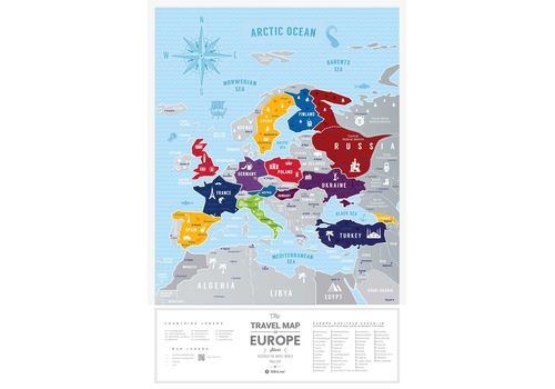 фото 2 - Скретч карта мира 1DEA.me "Travel Map Silver Europe"