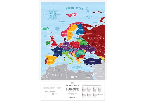 зображення 3 - Скретч карта світу  1DEA.me "Travel Map Silver Europe"