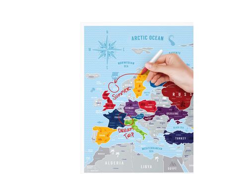 зображення 9 - Скретч карта світу  1DEA.me "Travel Map Silver Europe"