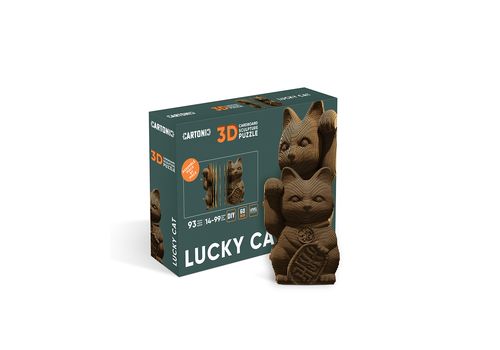зображення 1 - Картонний конструктор "Cartonic 3D Puzzle Lucky cat" 1DEA.me