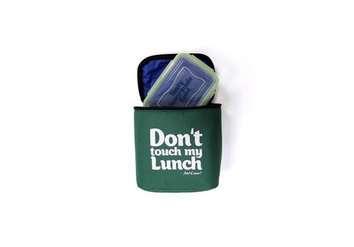 фото 3 - Ланч-бэг Just cover "Don't touch my lunch" зелёный maxi 195 х 185 х 120 мм
