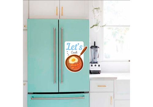 фото 1 - Наклейка на холодильник Papadesign "Let's cooking"