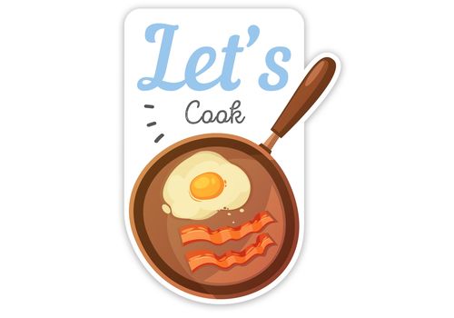зображення 2 - Наліпка  на холодильник Papadesign "Let's cooking"  29,5Х40 см