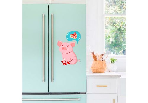 фото 1 - Наклейка на холодильник "Pig" Papadesign
