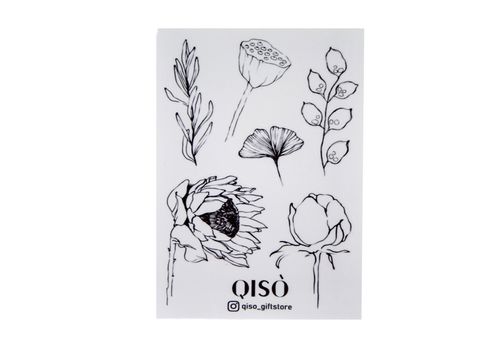фото 1 - Стикеры "Цветы" QISO