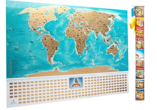 зображення 2 - Скретч-карта My Gift "My Map Flags edition" українська мова, 88х63см