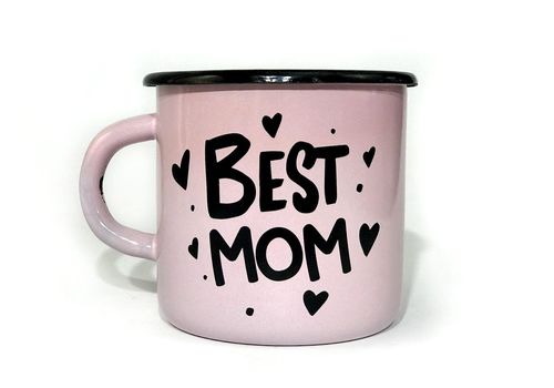фото 1 - Кружка Papadesign "Best mom" розовый 350 мл