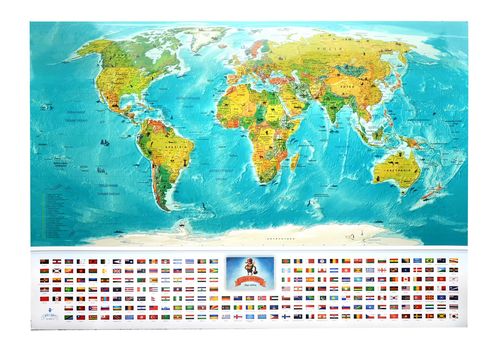 зображення 7 - Скретч-карта My Gift "My Map Flags edition" українська мова, 88х63см