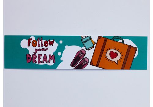 фото 1 - Закладка "Follow your dream" из коллекции "Travel"