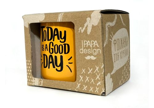 зображення 2 - Кружка Papadesign "Today is a good day" жовта 350 мл