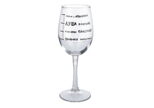 фото 1 - Бокал Papadesign "Шкала опьянения" укр Papadesign