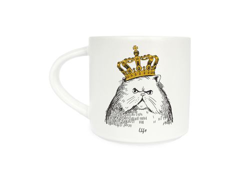 фото 1 - Чашка "Кот в короне" ORNER