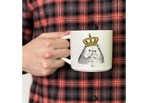 фото 5 - Чашка "Кот в короне" ORNER