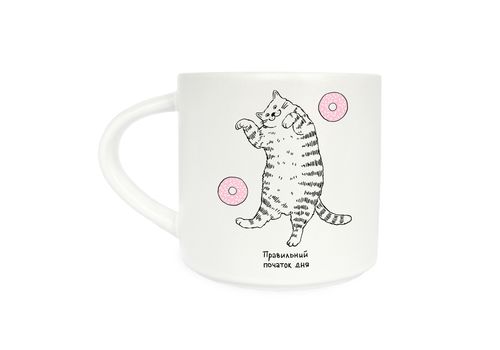 зображення 1 - Чашка "Лінивий кіт" з пончиками ORNER