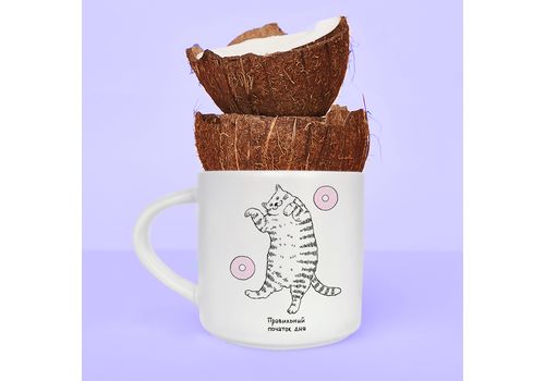 зображення 4 - Чашка "Лінивий кіт" з пончиками ORNER