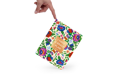 зображення 3 - Блокнот для планування  "I HAVE A BRAVE PLAN" квіти бежевий  ORNER