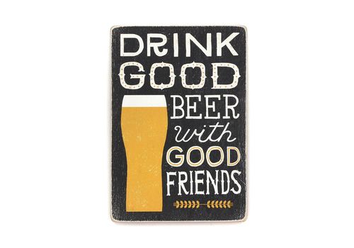 фото 1 - Постер "Drink Good Beer" Wood Posters