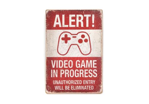 зображення 1 - Постер ALERT Video Game in progress Wood Posters