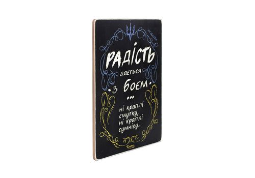 фото 3 - Постер "Радість нам дається з боєм. Жадан"  Wood Posters