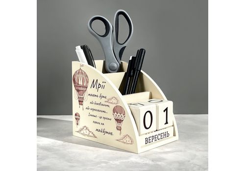 зображення 3 - Дерев'яний органайзер - вічний календар "Мрії" Wood Posters