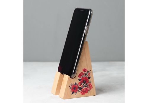 зображення 3 - Підставка для телефону "Смотрич" з квітами в українському стилі" Wood Posters