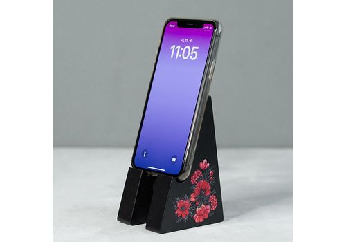 фото 2 - Подставка для телефона "Петрос" с цветами " Wood Posters