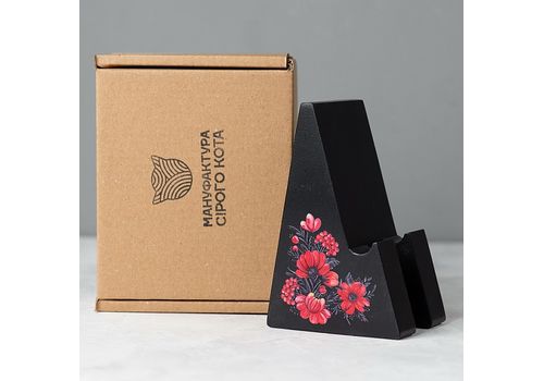 фото 3 - Подставка для телефона "Петрос" с цветами " Wood Posters