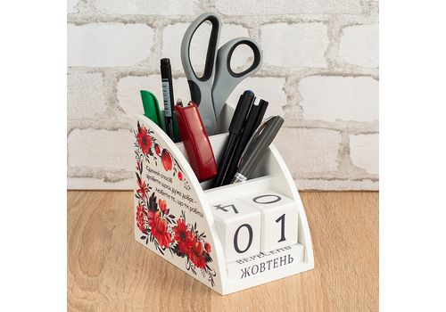 зображення 3 - Дерев'яний органайзер - вічний календар "Любити те, що робиш" Wood Posters