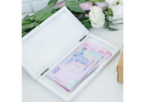 зображення 3 - Купюрниця "Зі святом" (біла)  Wood Posters