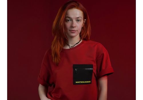 зображення 1 - Oversize футболка Матюкаюся, Бордо Ісландія merch_shop