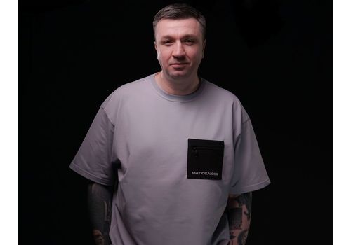 фото 2 - Oversize футболка Матюкаюся,серая Ісландія merch_shop