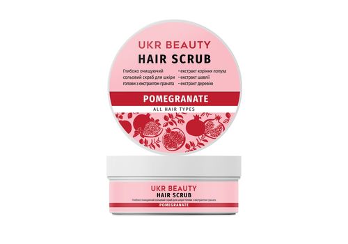 зображення 1 - Скраб для шкіри голови "Pomegranate", 250 г, UKRBEAUTY