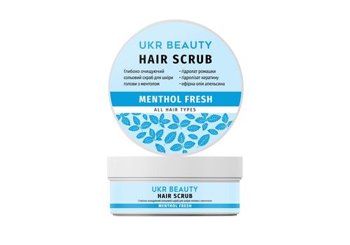фото 1 - Скраб для кожи головы "Menthol fresh", 250 г, UKRBEAUTY