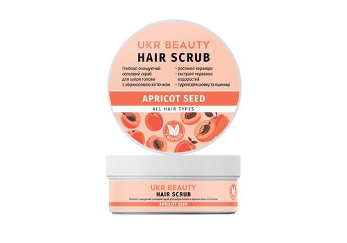 зображення 1 - Скраб для шкіри голови "Apricot seed", 250 мл, UKRBEAUTY