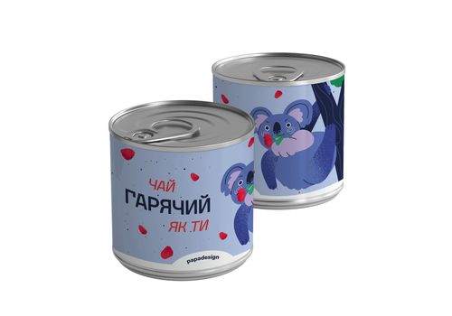 зображення 1 - Консерва-чай "Гаряча коала" 325 мл. Papadesign