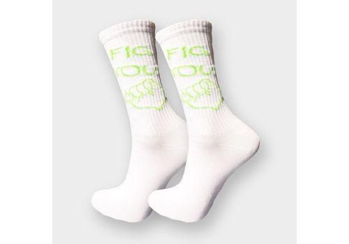 зображення 1 - Шкарпетки Driftwood Socks "Fig you" білі