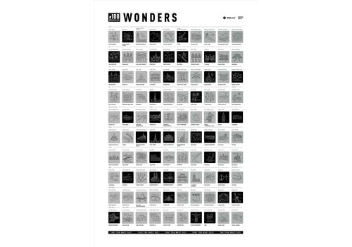 фото 3 - Скретч постер "#100 BucketList Wonders" (англ) 1DEA.me