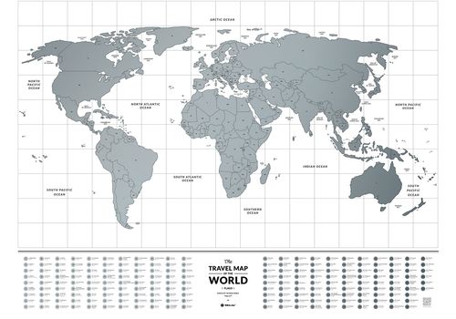 зображення 3 - Скретч карта світу 1DEA.me Travel Map Flags World (англ) (тубус 60*80см)