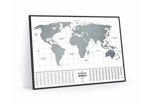фото 1 - Скретч карта мира 1DEA.me Travel Map Flags World (англ) (тубус60*80cм)