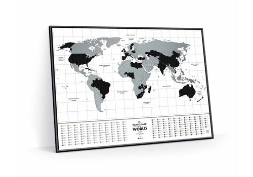 зображення 9 - Скретч карта світу 1DEA.me Travel Map Flags World (англ) (тубус 60*80см)